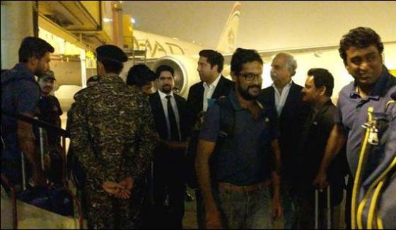 8 years after Sri Lanka cricket team arrives in Pakistan