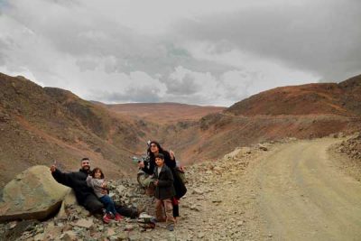 Pakistani, brave, heart, wife, and, husband, reached, land, of, fairies, with, their, young, children