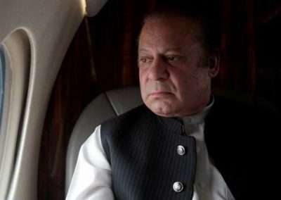 Former prime minister Nawaz Sharif left London