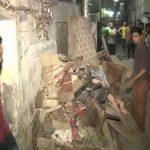 LAHORE: A two-story residential building collapsed, a woman died