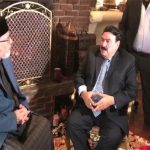 Talking between Sheikh Rasheed and Tahir-ul-Qadri in Toronto, discussing important political issues