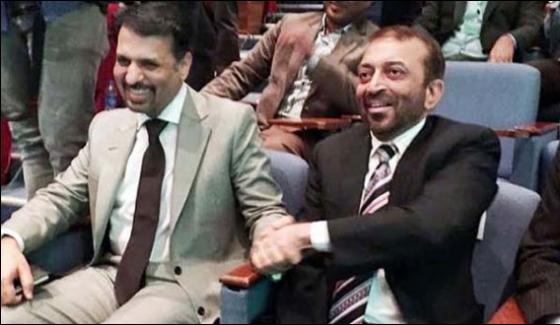 MQM Pak, Leader, Farooq Sattar, Join, hands, with, Pak, Sarzameen, Party, Chairman, Mustafa Kamal