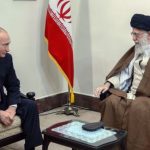 TEHRAN:, IRAN'S, SUPREME, LEADER, AYATULLAH KAHMNAEI, ONE, ONE, ONE, MEETING, WITH, RUSSIAN, PRESIDENT, PUTIN
