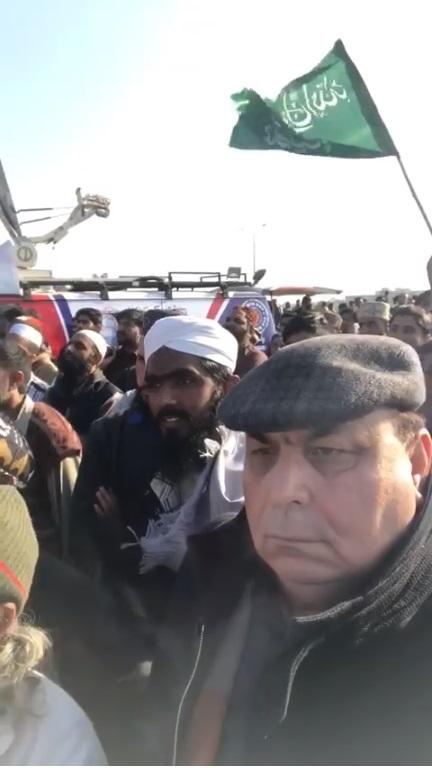 Javed, Butt, Ex-President, PMLN, France, participating, in, Faizabad, Sit in 