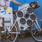 Unique trend to convert bicycle to music studio