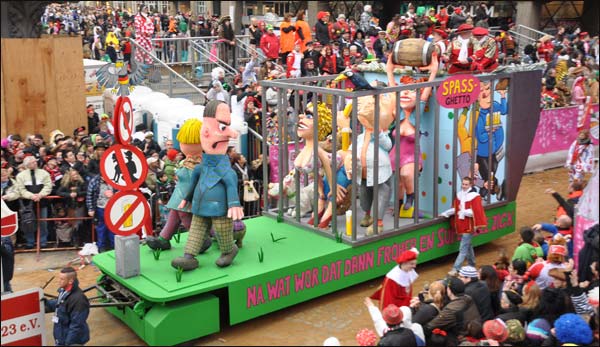Germany, holding a colorful annual street carnival