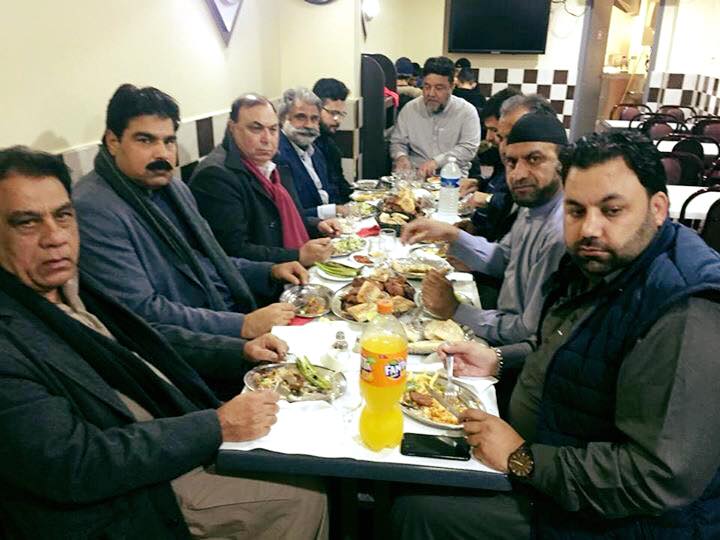 Mirza, Khalid, Bashir, organized, grand, dinner, for, Javed Butt, Ex-President, PMLN, France
