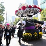 Animated festival of death worship in Mexico