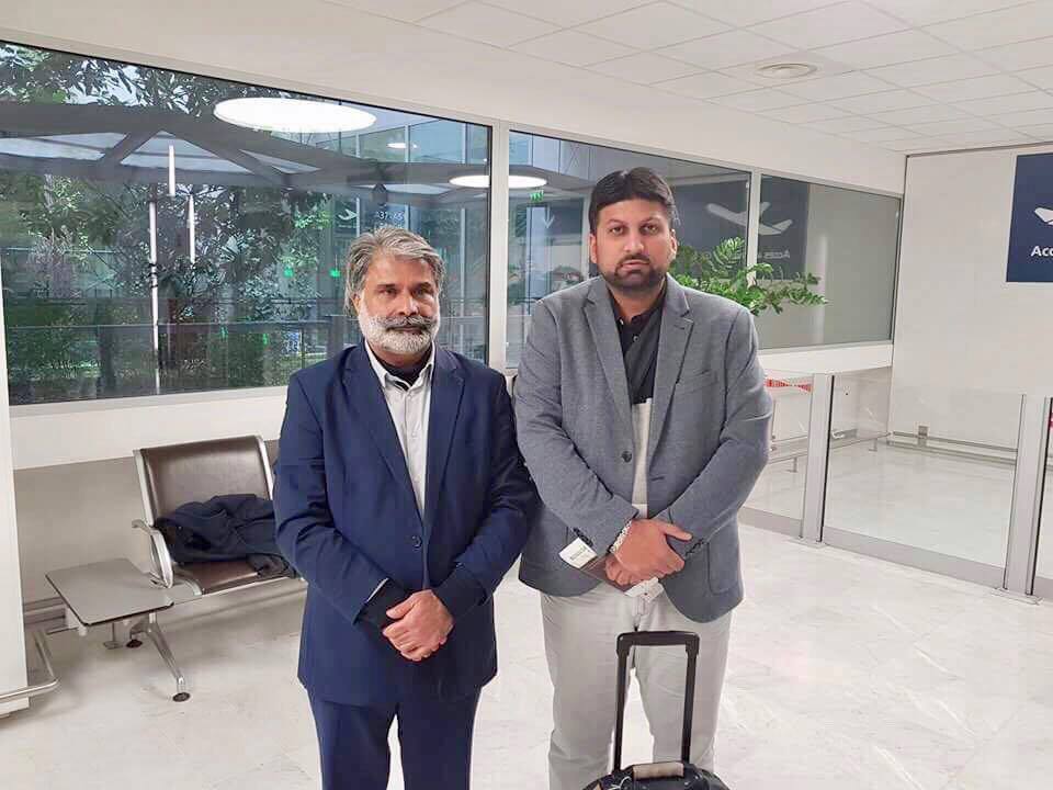 Umair Baig, with Qari Farooq Ahmed Farooqi, before, departing, for, Saudi Arabia, today, to, perform, Umrah
