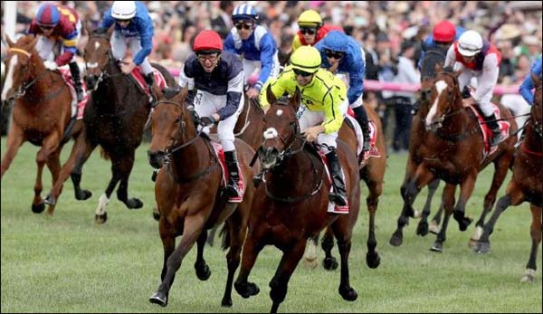 Horse race holding in Australia