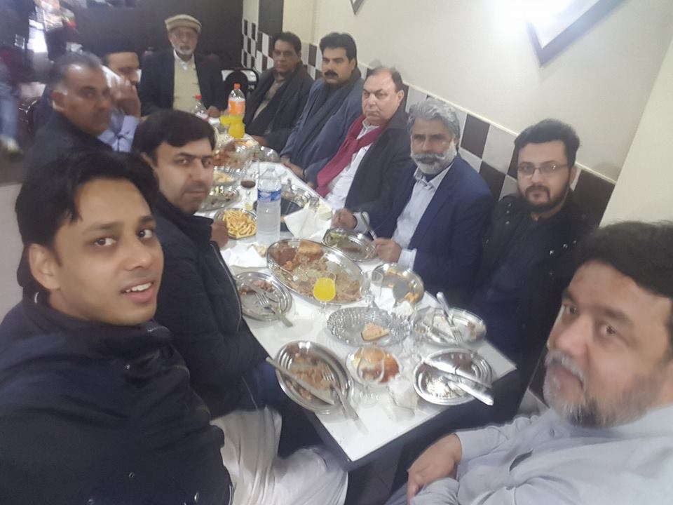Mirza, Khalid, Bashir, organized, grand, dinner, for, Javed Butt, Ex-President, PMLN, France