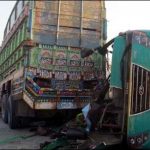 Khairpur: The coal-full truck turned off on van, 5 passengers were killed