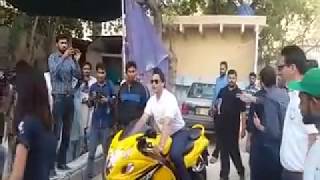Fastest, Bowler, Shoaib, Akhter, on, heavy, bike, came, among, the, streets