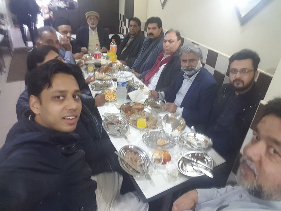 Mirza, Khalid, Bashir, organized, grand, dinner, for, Javed Butt, Ex-President, PMLN, France