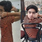 Pakistani boy escaping his neck back completely