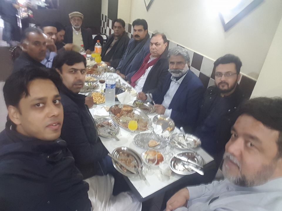Mirza, Khalid, Bashir, organized, grand, dinner, for, Javed Butt, Ex-President, PMLN, France