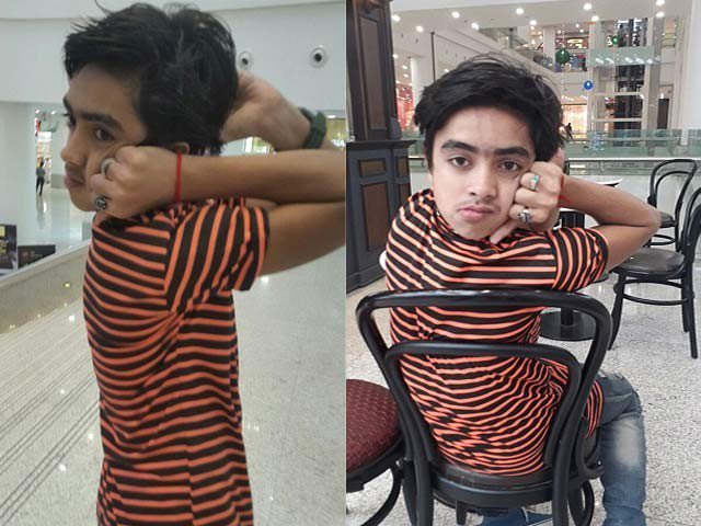 Pakistani boy escaping his neck back completely