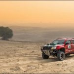 A regular start of the 3-day jeep rally in the Thal desert