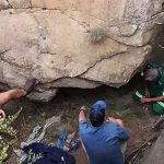 Despite being pressured under the rock from five days farmer survived
