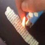 To read a unique book from burning fire