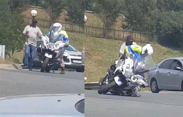 Biking hard for South African women police official