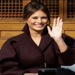 The fashion of Melania under discussion in South Korea of Trump visit