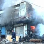 Karachi: Millions of wood became stick from fire in Timbar market