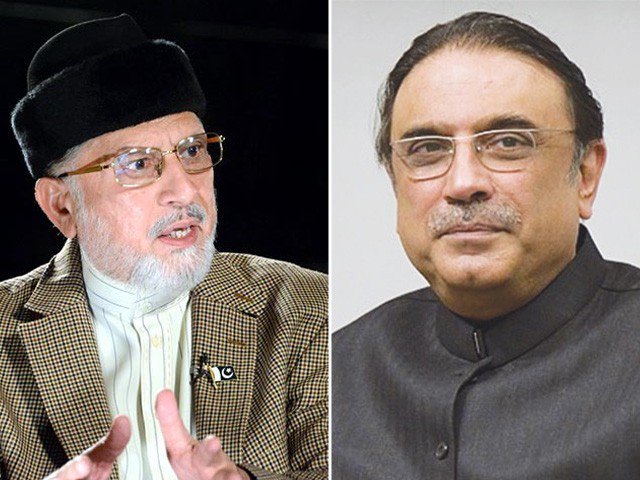 ASIF, ZARDARI, WILL, MEET, TAHIR UL QADRI