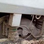 Khushhal khan express engine fell from track, passenger safe