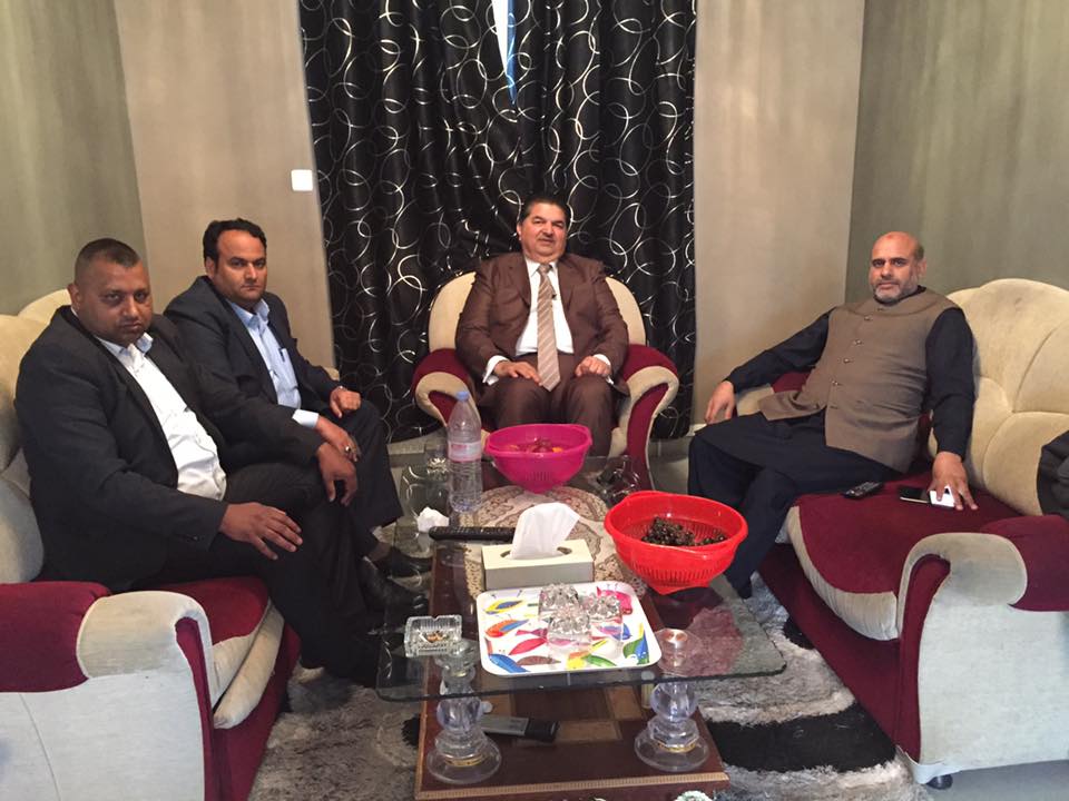 Raja , Muhammad Afrasyab, with, RAja Ali Asghar, and, others,