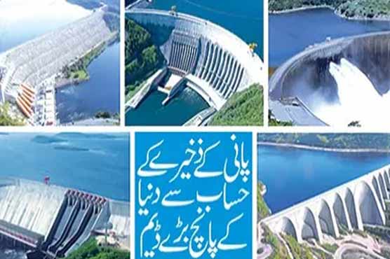 Five major dams of the world according to water reservoir