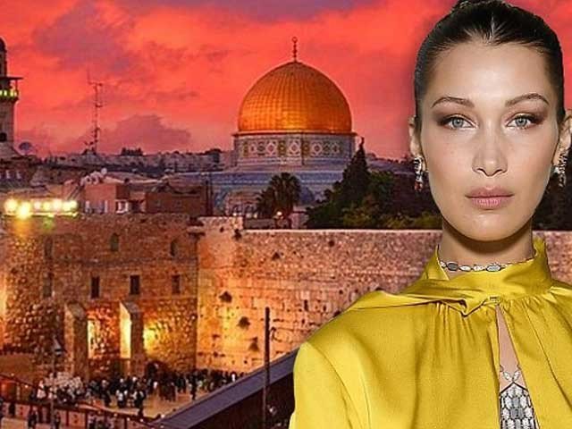 The famous American model to cry on the injustice of the Palestinians