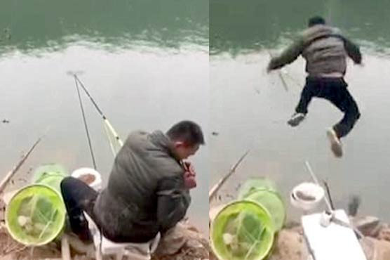 The Chinese person got expensive to caught fish