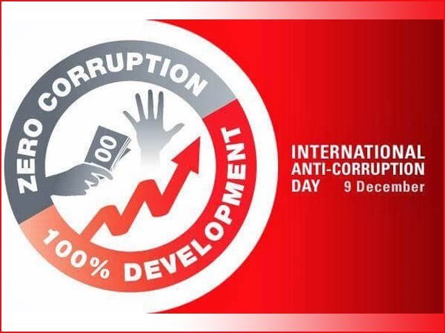 Anti-corruption day is being celebrated worldwide, including Pakistan