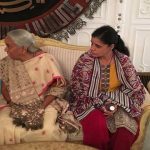 KUBHUSHAN JADAV'S, MOTHE, AND, WIFE, AT, FOREIGN, OFFICE, TO, MEET, HIM