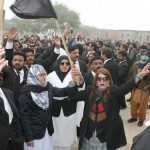 Lawyers, protest, in, Multan, protesters, presented, themselves, before, police