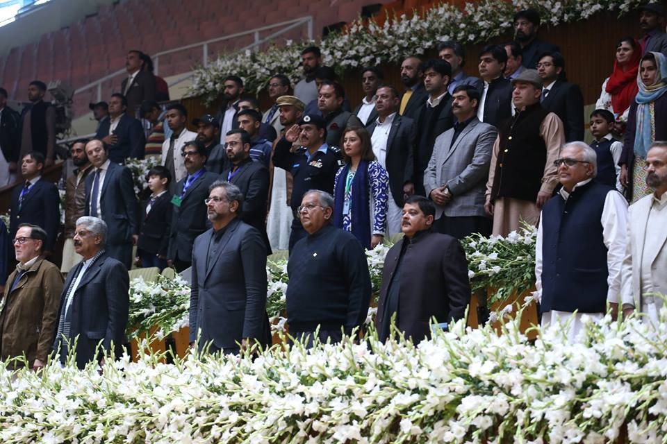 Due, to, efforts, of, the, civil,-military, leadership, it, is, now ,possible, to, hold, sports, events, peacefully, PM Abbasi