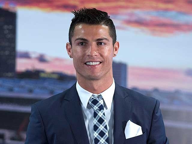 Footballer Cristiano Ronaldo perform another action