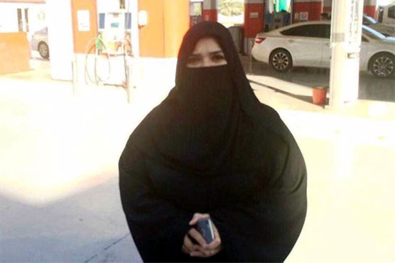Female was set to charge on Saudi petrol station