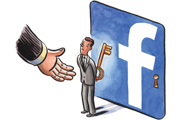 Never tell your Facebook password to wife