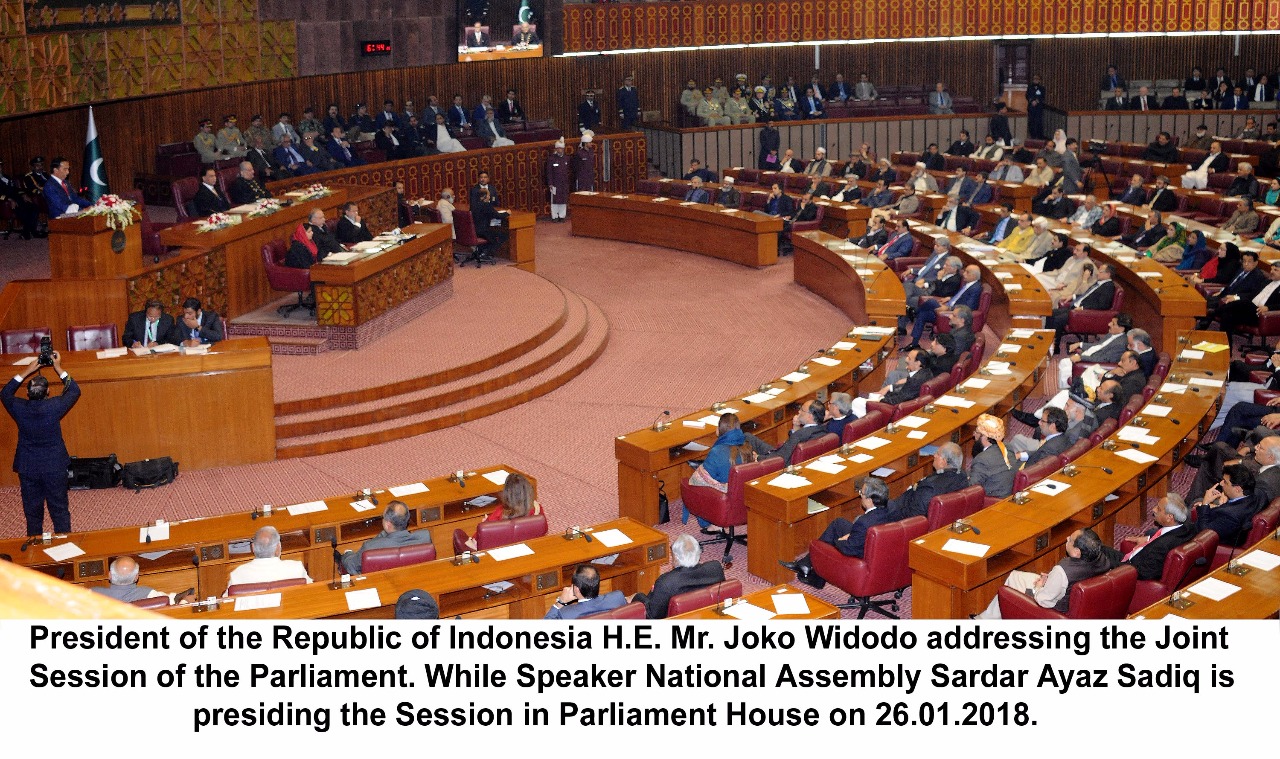 THE, PRESIDENT, OF ,THE, REPUBLIC, OF ,INDONESIA, H.E. JOKO WIDODO,BEFORE, THE ,JOINT, SESSION, OF, THE ,PARLIAMENT ,OF, PAKISTAN