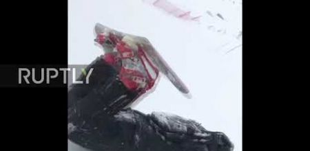 Amazing sliding of Russian risk player