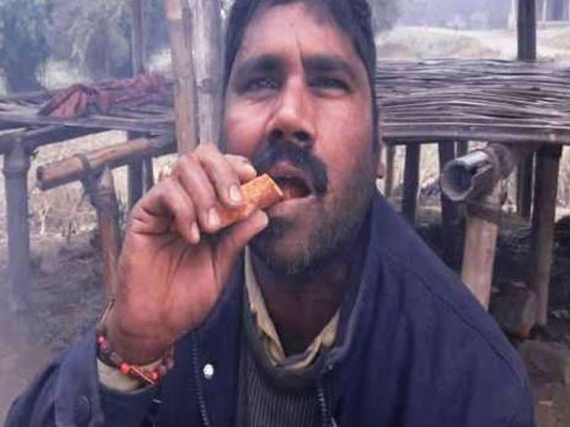 Indian citizen eating stone daily from 10 years