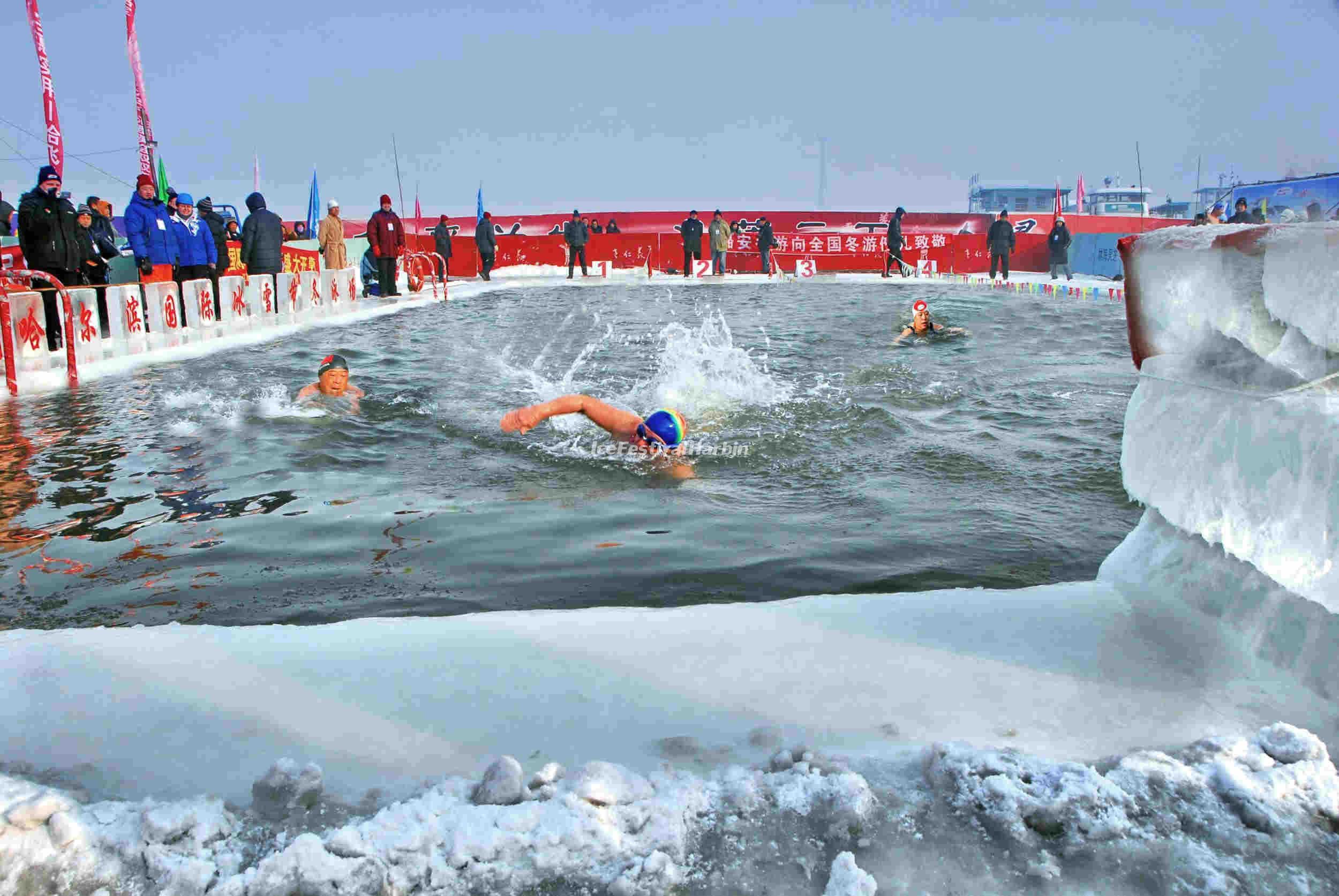 Annual ice swimming festival in china