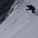 Players demonstration of skiers on snowy mountains