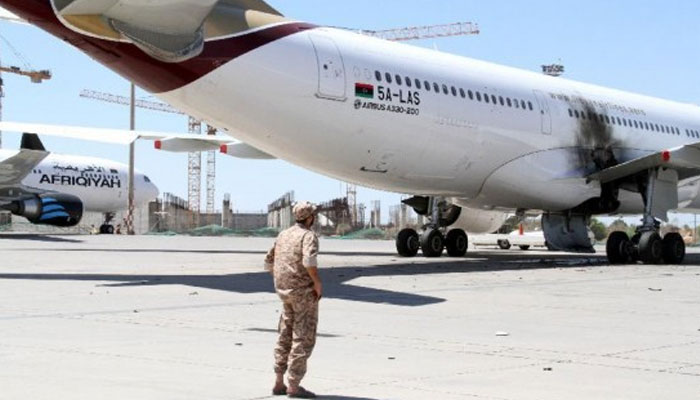 LIBYA, INTERNATIONAL AIR PORT, IN, TRABULAS, UNDER, ATTACK