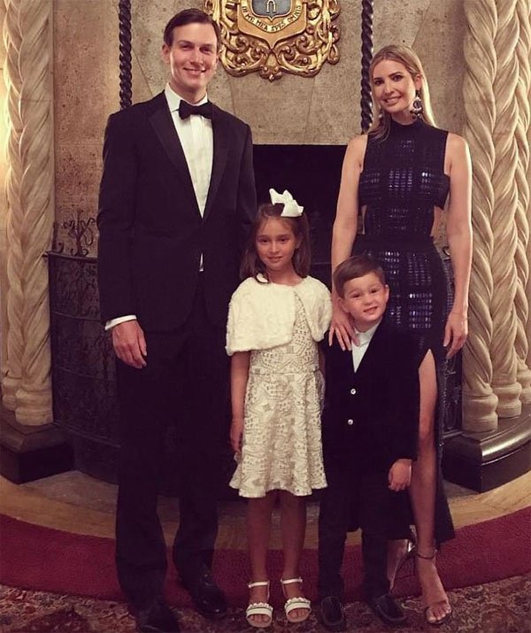 DONALD  TRUMP, CAME, IN, NEW, YEAR, PARTY, WITH, HIS, FAMILY, 
