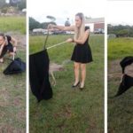 Australian woman easily caught a poisonous snake