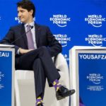 The attention of the Canadian prime minister's rubber ducky socks