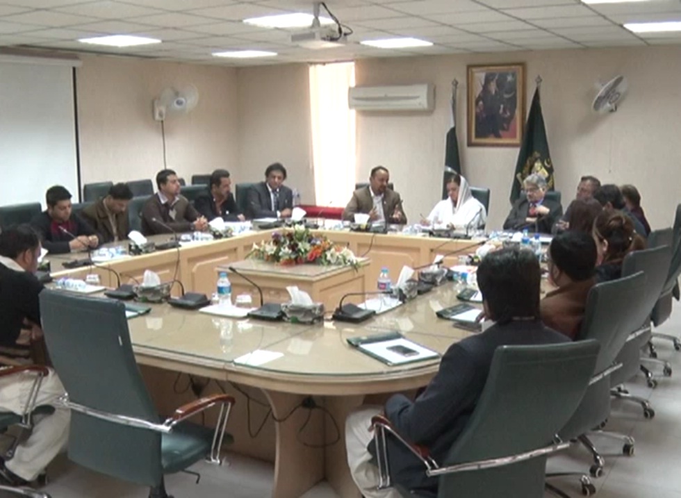 A, DELEGATION, OF, SPORTS, JOURNALISTS, ASSOCIATION, MEETING, WITH, INFORMATION, MINISTER, MARYAM AURANGZEB